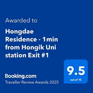 Hongdae - 1min From Hongik Uni Station Exit #1 Apartment